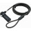 Black Notebook/Laptop Combination Lock Security Cable 1