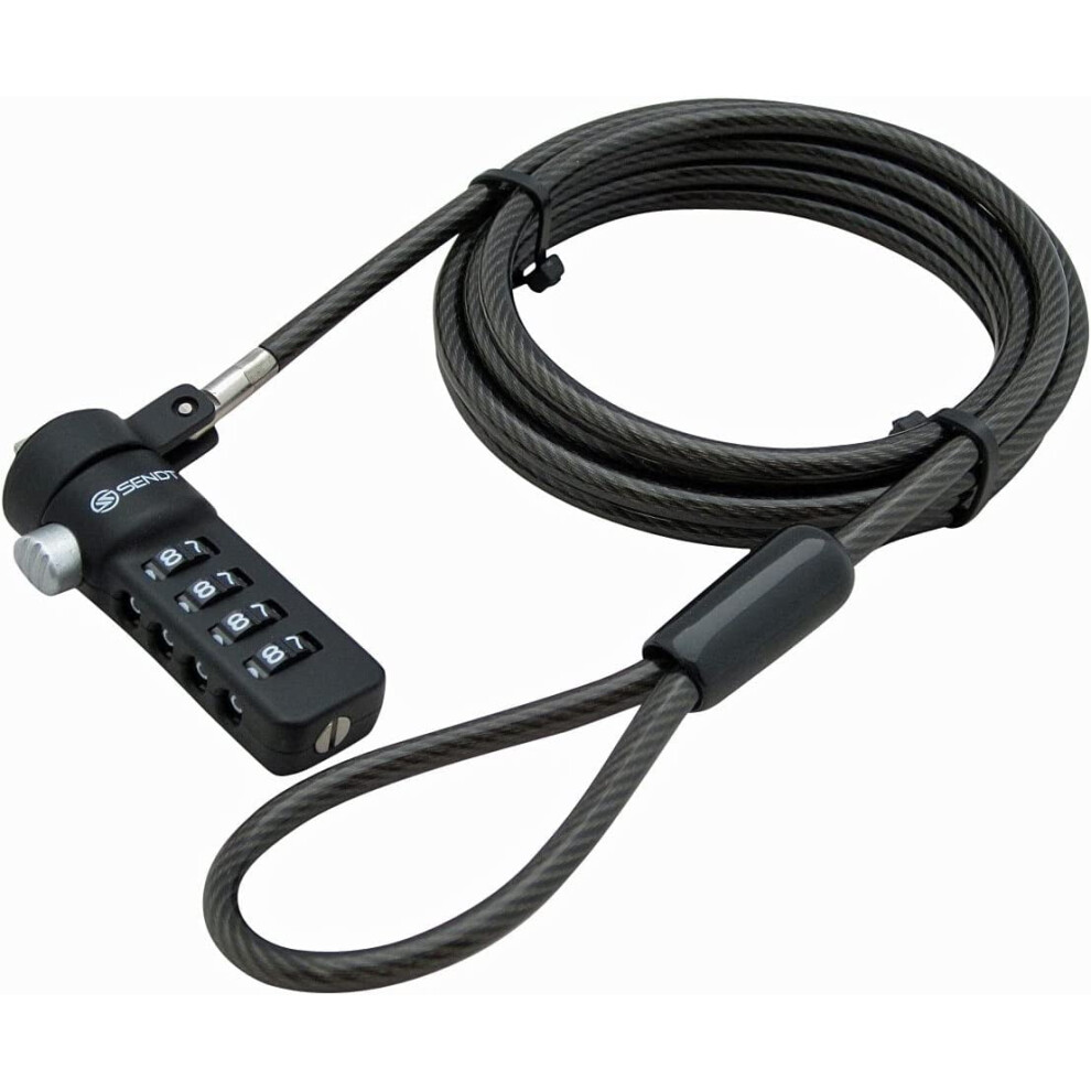 Notebook/Laptop Combination Lock Security Cable Black 9175034005657