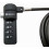 Black Notebook/Laptop Combination Lock Security Cable 2