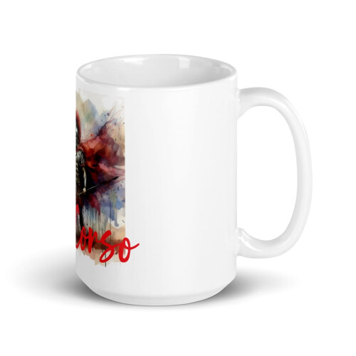 Cane Corso Roman Sol White glossy mug (15 oz)