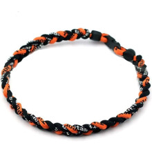 OOIN Package of 12 Baseball Titanium Necklaces for Boys Tornado Braided Rope Necklace