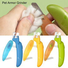 Cortador de unhas Hesroicy para animais de estimação, cabo ergonômico indolor compatível com lâmina afiada, luz LED, pegada confortável,