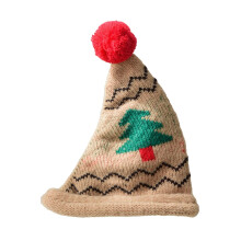 Uanit Mini Rode Kerstmutsjes 16 x 20 cm voor kerstknutselwerk, feestdecoratie, tafeldecoratie, compatibel met kerstpoppen en doe-het-zelfprojecten