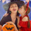 Φωτεινά σκουλαρίκια Halloween με κολοκύθα και μάγισσα, αστεία δερμάτινα σκουλαρίκια, 4