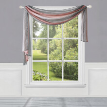Cortina Achim Ombre em poliéster com filtragem de luz, cor blush, 127 cm x 366 cm