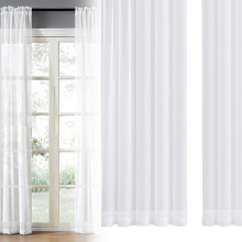 Liquidação! Cortinas, Lençóis, Decoração para Casa, Cortinas Transparentes para Janela, Conjunto de 2 Painéis, Lindos Artigos Têxteis para o