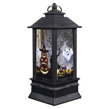 Nachtlichter-Festival LED Halloween Quadratische Windlichter für Halloween Zuhause, drinnen und draußen, Bardekoration