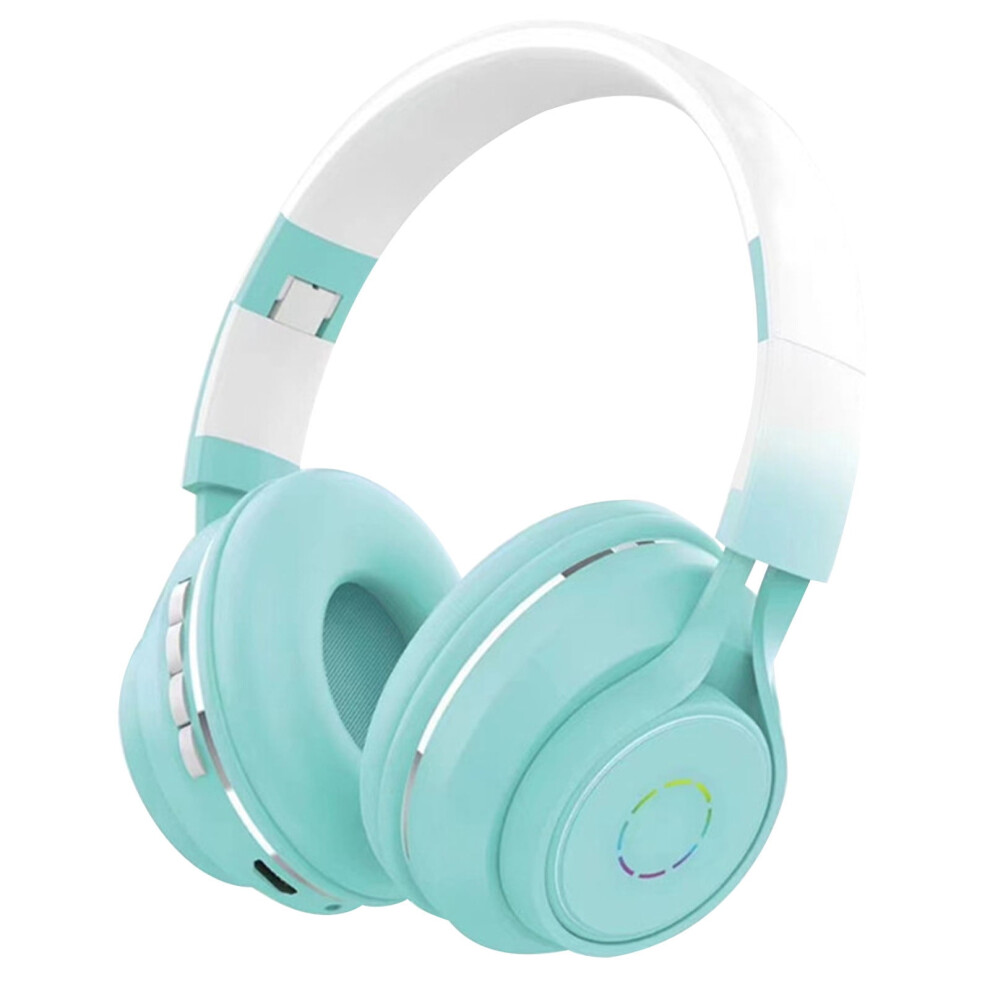 Jacenvly Bluetooth Earphones Clearance, Gradient High-End Earmuff With 7-Color Illumination, Wireless Sports Headset Compatible With Iphone & Android 9482828417269