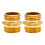 Apooke2pcs3/4 ιντσών προσαρμογέας σωλήνα κήπου από συμπαγές ορείχαλκο διπλού 1