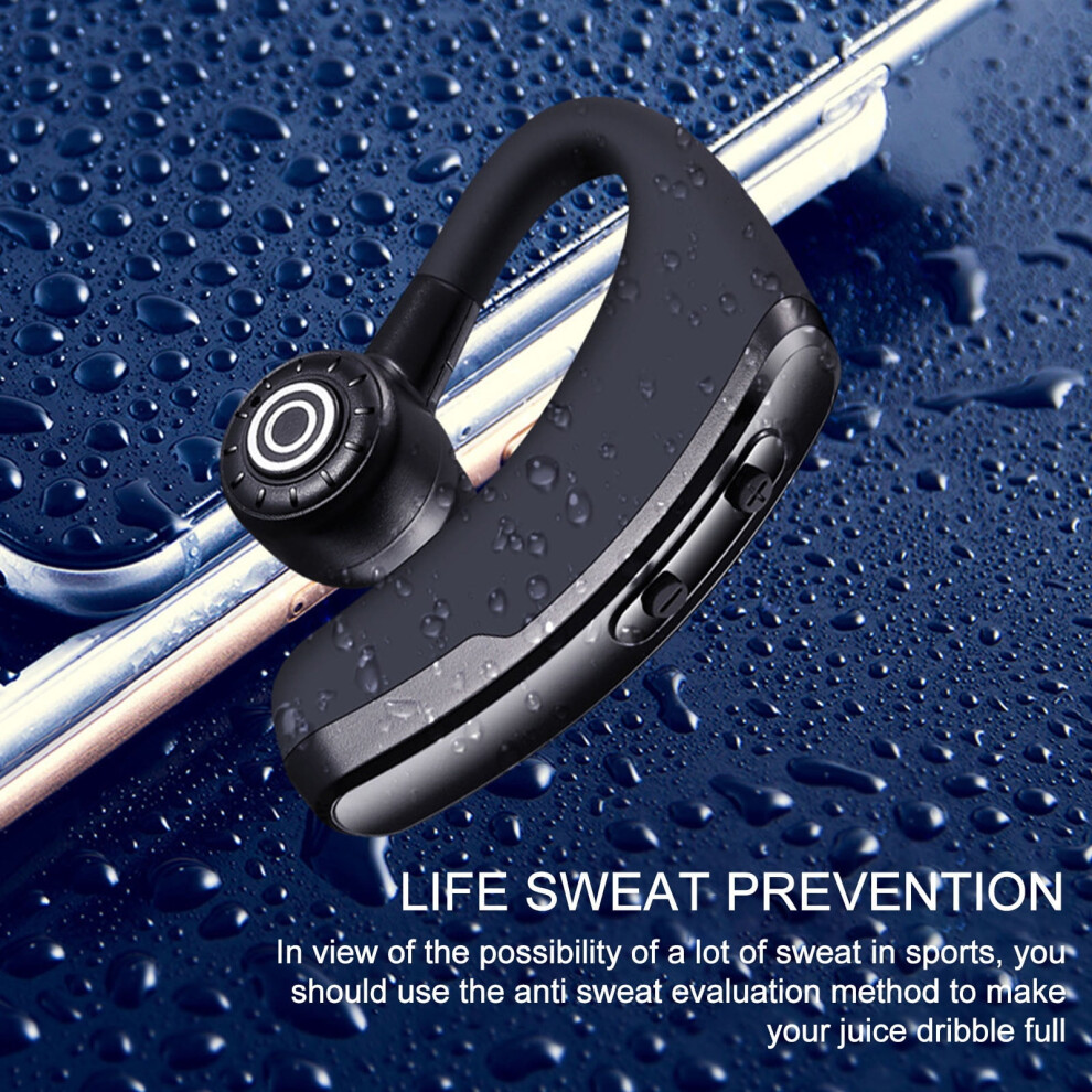 Eqwljwe Business Bluetooth Headset Ultra-Long Standby Ear-Mounted Stereo Sports Sweat-Proof Wireless Headset Bluetooth Headset Holiday Clearance 9482828416811