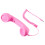 Receptor de celular retrô UKCOCO de 3,5 mm para smartphone, estilo antigo (rosa) 4