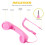 Receptor de celular retrô UKCOCO de 3,5 mm para smartphone, estilo antigo (rosa) 6