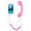 Receptor de celular retrô UKCOCO de 3,5 mm para smartphone, estilo antigo (rosa) 7