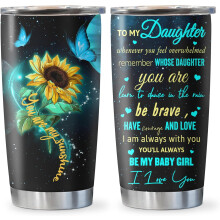 Geschenk für meine Tochter, Geburtstagsgeschenk für erwachsene Tochter von Mama/Papa, Kaffeebecher zur Abschlussfeier (590 ml) – kompatibel mit