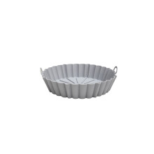 Wiederverwendbare Silikon-Heißluftfritteusen-Einlagen, 20 cm, BPA-frei, antihaftbeschichtet, ofen- und mikrowellengeeignet, besser als Papier –