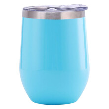 Bicchiere termico Chmadoxon da 360 ml in acciaio inox con isolamento sottovuoto - Tazza da viaggio a prova di perdite per mantenere bevande
