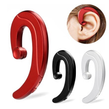 Bezdrátová sluchátka kompatibilní s Bluetooth 5.0, vysoce věrné potlačení šumu CVC, ergonomické vedení zvuku kostí pro řízení, černá