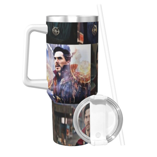 Κούπα πάγου Doctor Strange 40oz με λαβή. Ανθεκτική μονωμένη κούπα που διατηρεί τα ποτά 1