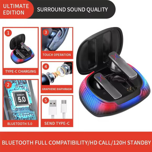 UOYOTT Μεταφραστής Ακουστικά Γλώσσα Bluetooth Γλώσσες Μετάφραση Φωνή Ασύρματη 1