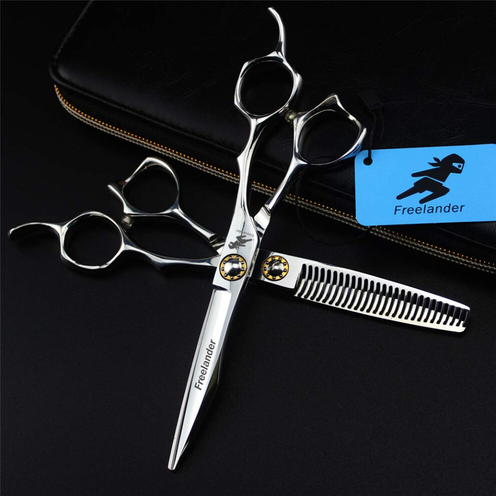 Professional Hair Cutting Scissors Set 6.0' Japanese Steel Barber Shears RazorSharp Blades