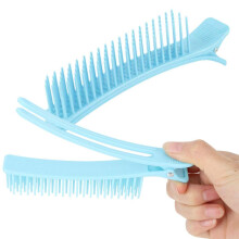 Hair Sectioning Clips with Secure Jaw Grip for Salon Styling and Cutting, Durable Blue
