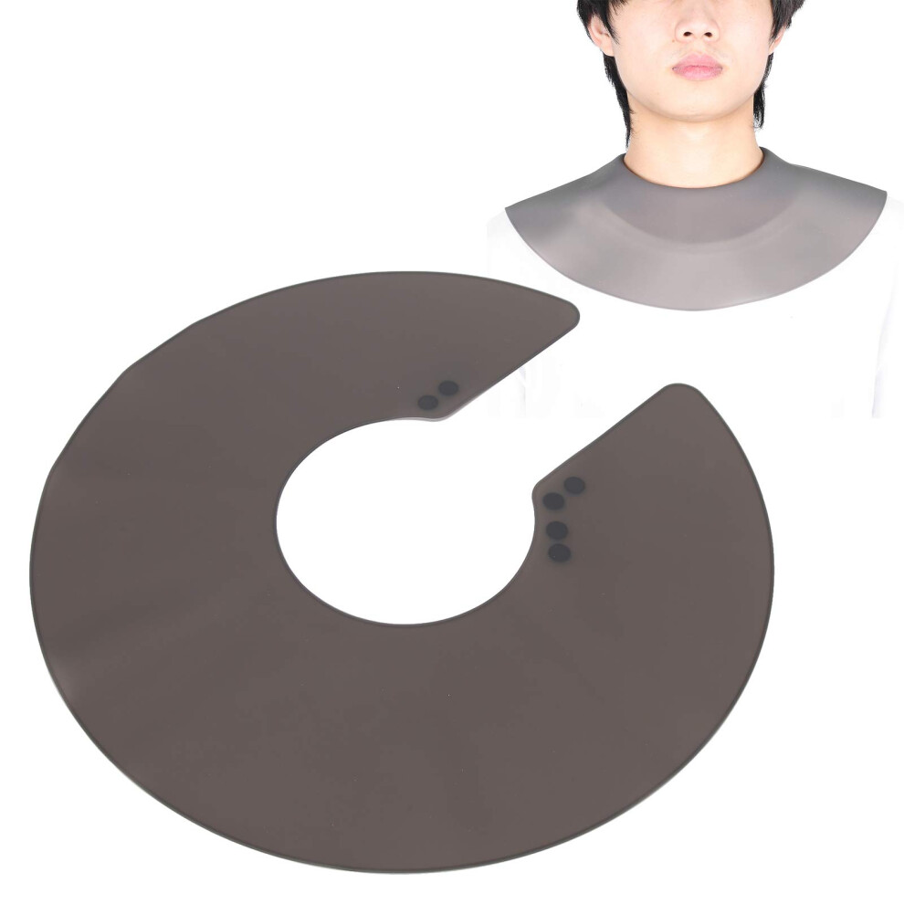 Black Silicone Hairdressing Cape With Magnetic Buckle For Hair Dye, Haircut And Shampoo