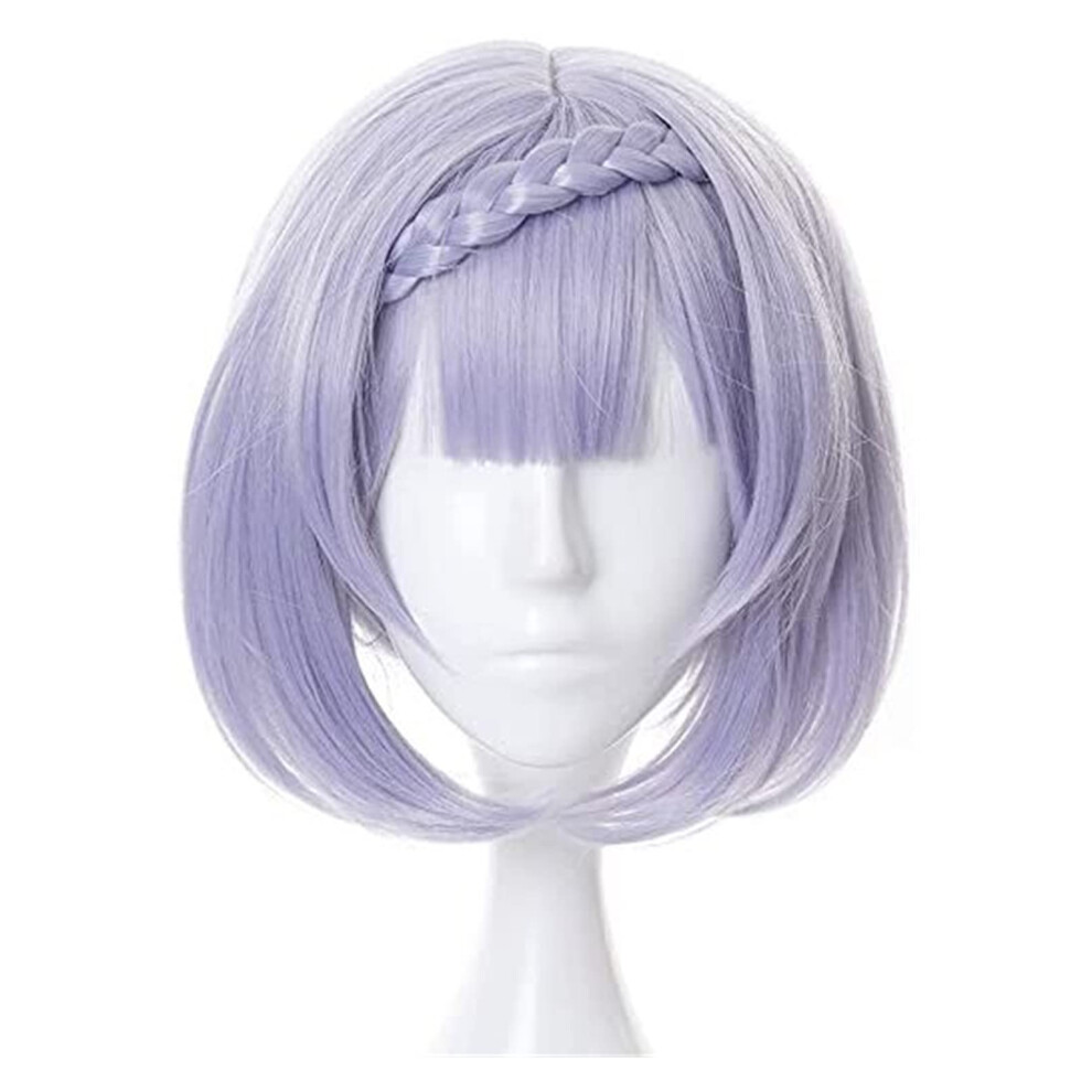 Wig for Genshin Impact Noelle Anime Cosplay with Cap Adjustable Fit for Halloween and Costume Events