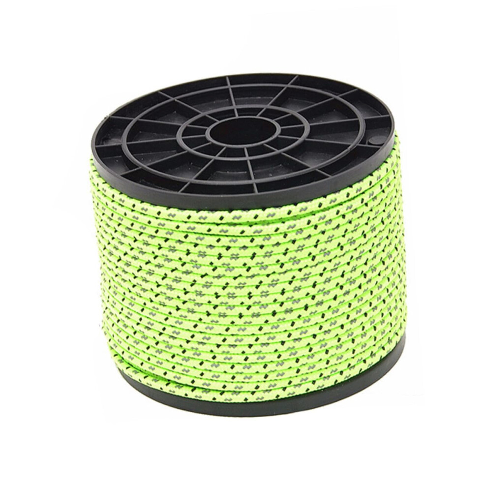 Outdoor Reflective Tent Guyline Rope Windproof Cord For Camping Hiking Beach Party Green 9365369243941