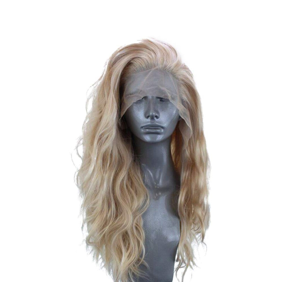 Unisex 26 Inch Lace Front Long Curly Wig With Realistic Scalp And Breathable Swiss Lace