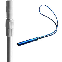 Telescopic Pool Rescue Pole 23ft Heavy Duty Aluminum Lifesaving Hook for Swim Clubs and Lakes