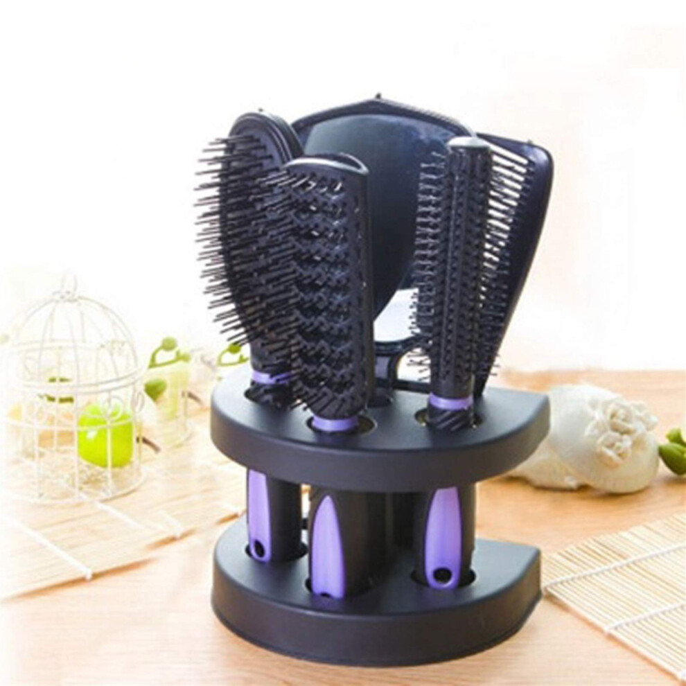 Unisex Hair Brush And Detangling Comb Set With Antistatic Bristles, Ergonomic Grip For All Hair Types
