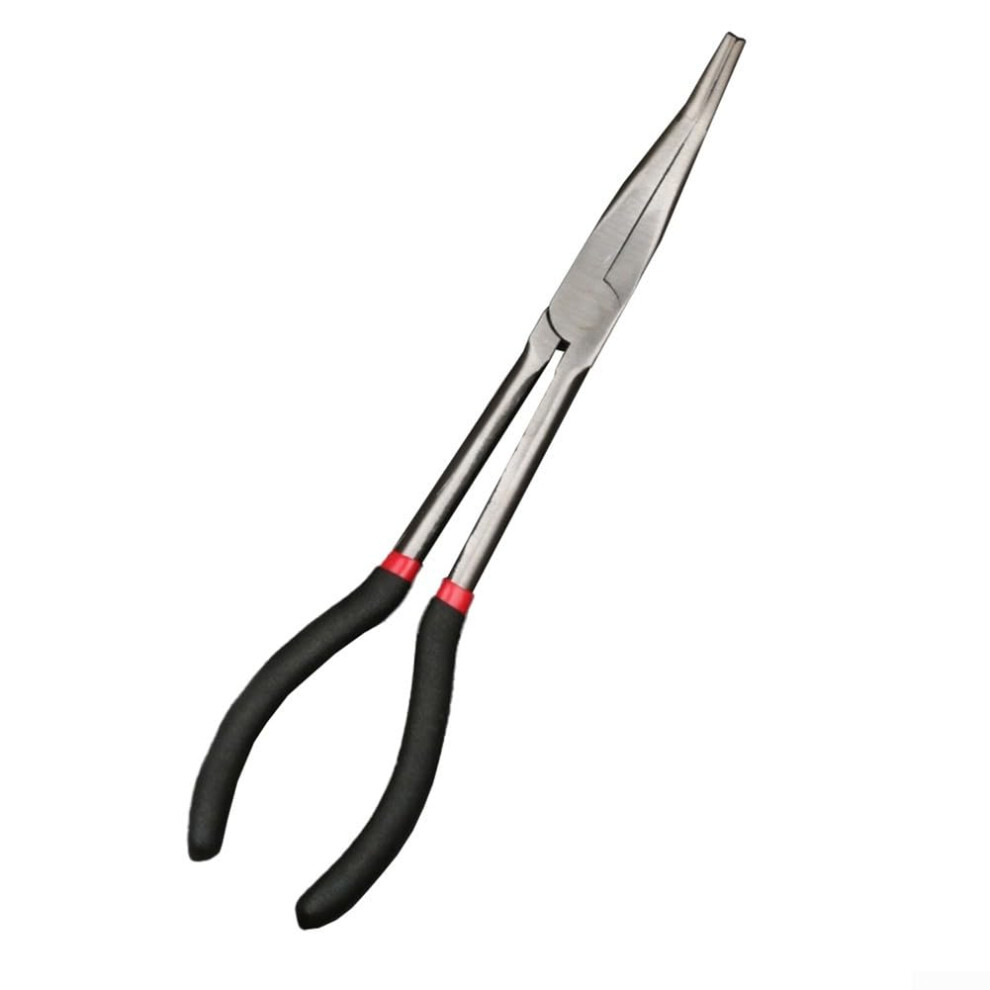 11 Inch Long And Bent Nose Pliers Set With Ergonomic Antislip Grip For Hobby And 9365369244771