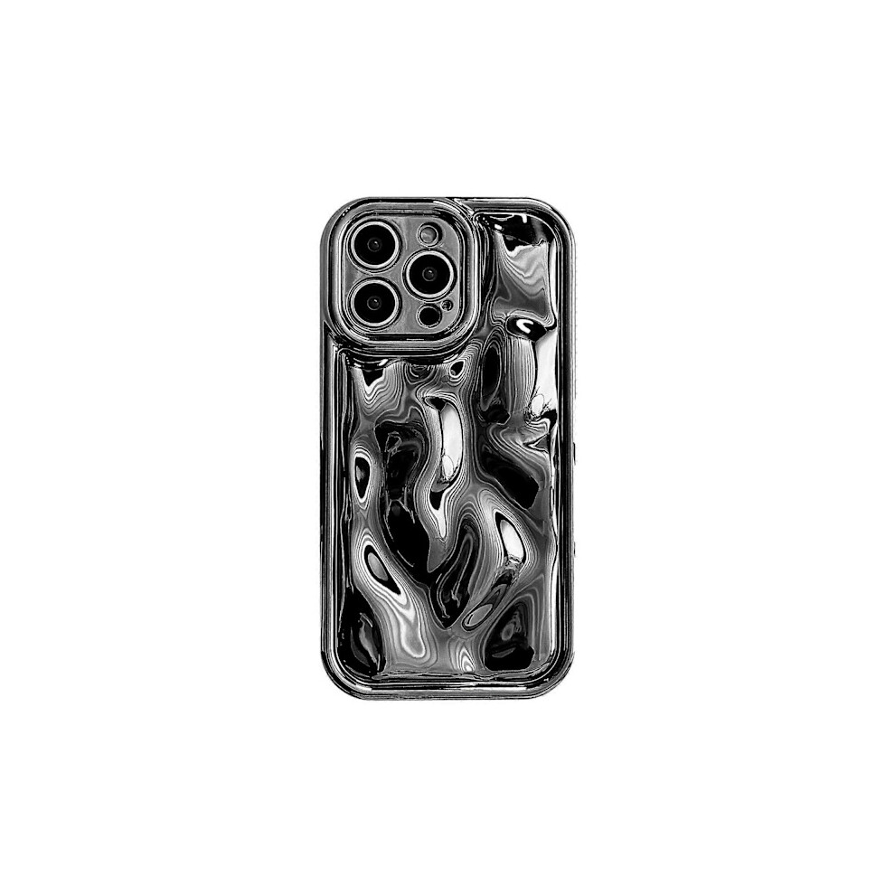 Compatible With Electroplated Meteorite Texture Tpu Phone Case-Wellngs For Compatible With Iphone 13 Pro Black 9175034006425