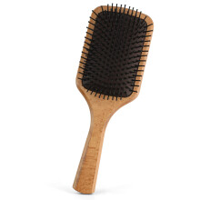 Wooden Paddle Hair Brush for Detangling and Scalp Massage with Wide Air Cushion for Thick Hair