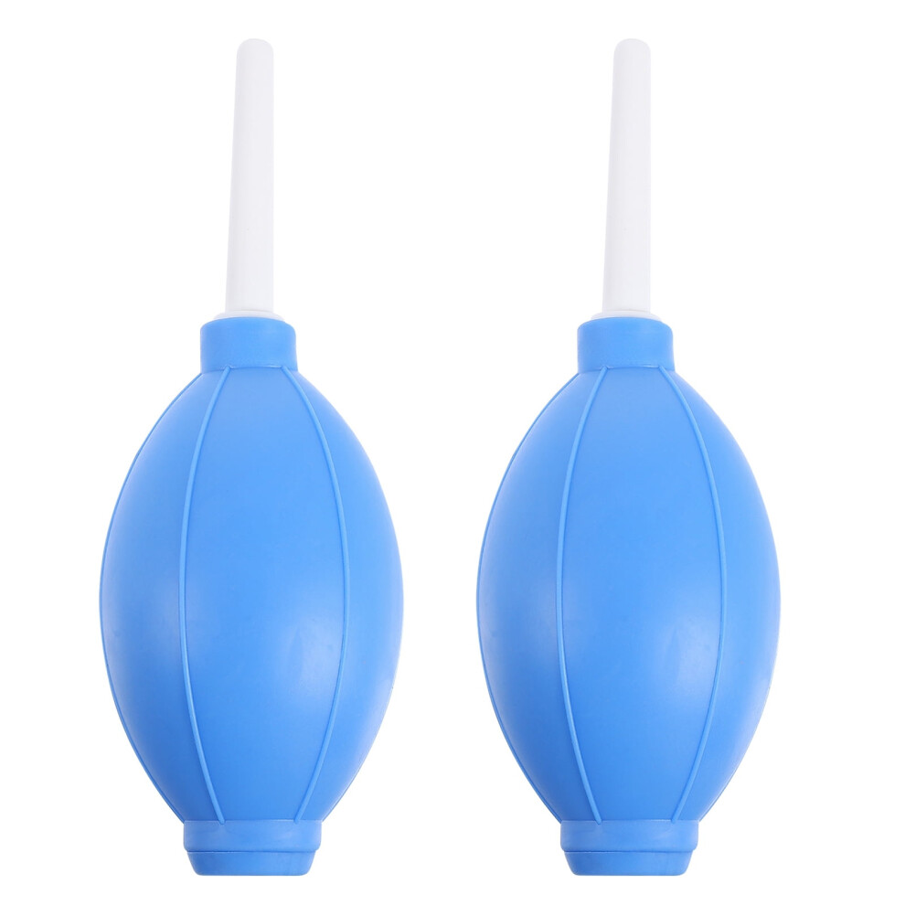 Mizh 2Pcs Air Blower Ball Dust Cleaner Tool Silicone Oval Shaped Pump Dust Blower With Short Nozzles For Camera Watch Phone Keyboard Blue 9138057658866