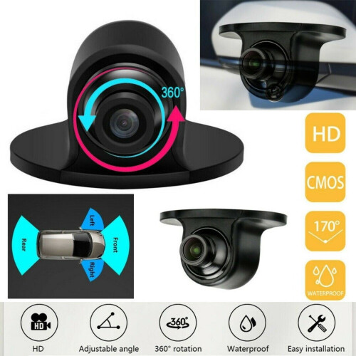 360 Car Front Side Reverse Camera Rearview Parking IR Waterproof
