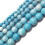 Χάντρες Larimar Quartz Λείες Στρογγυλές 6/8/10/12mm 15.5" Κλωστή - Λευκή, Ανοιχτό Μπλε 3