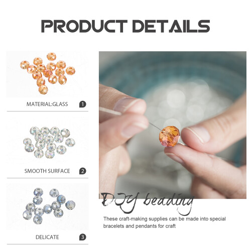 Schmuck aus Glasperlen, lose Perlen, Haaraccessoires 2