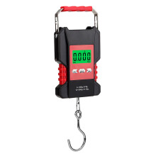 FlyFlise bærbar fiskevekt 50 kg/110 lb oppladbar digital hengende fiskevekt med 1,5 m målebånd