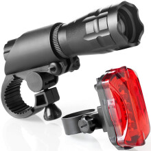EQWLJWE Superheldere LED-koplamp en achterlicht voor- en achterfietsverlichting, fietsverlichting, vakantieopruiming