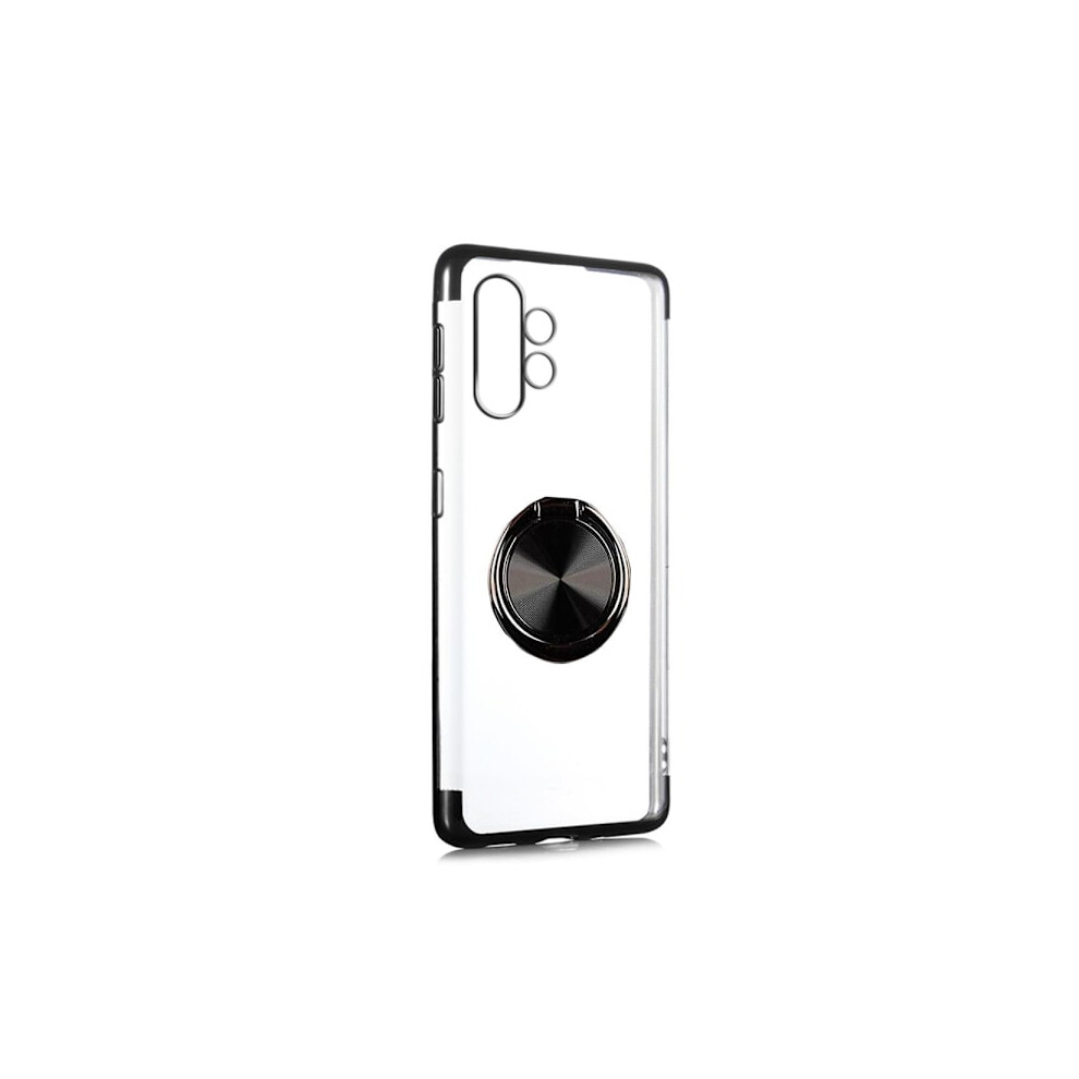 Compatible With Samsung Galaxy A32 5G - Stylish Practical Case With Ring Holder Black 9482828423352