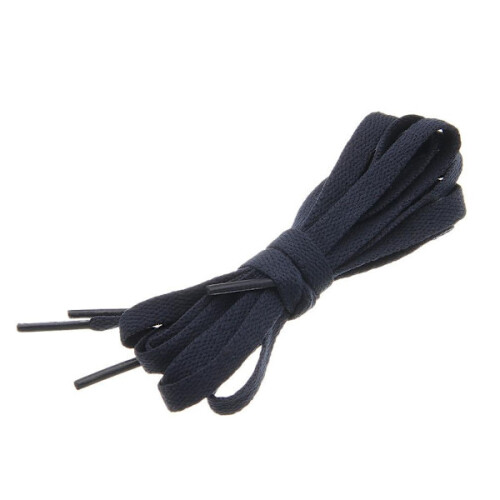 Lacci per scarpe - Blu navy - Piatti [160 cm] Blu navy taglia unica