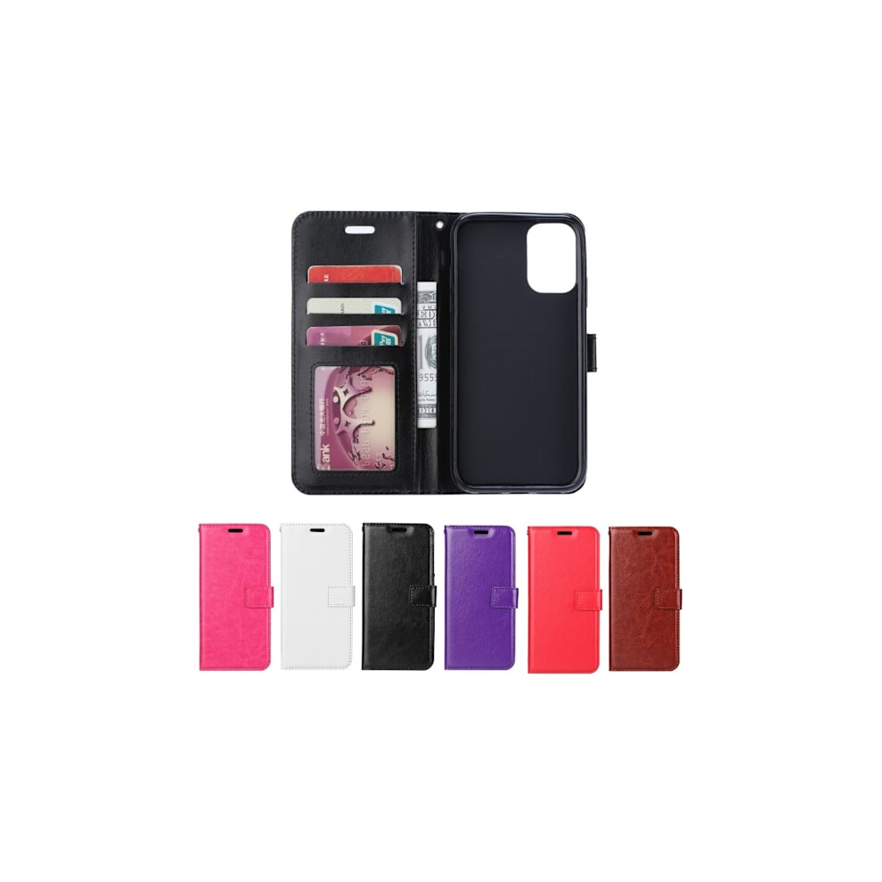 Compatible With Samsung Galaxy A03s - Crazy Horse Case - Choose Color! Black 9482828423628