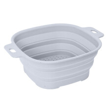 Cestello scolapiatti pieghevole per lavello da cucina, cestello multifunzionale per frutta e verdura, filtro in silicone espandibile, regalo per uomo