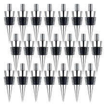 21 pezzi Tappi per bottiglie in lega di zinco Kit tappi per bottiglie di vino Anello tappo per vino Tappi di sughero riutilizzabili Inserti per tappi