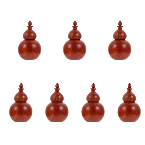 7Pcs Pressing Type Toothpick Box Brown Home Organizer 1