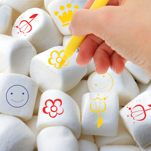6Pcs Baking Coloring Pens Markers for Smooth Surfaces 2