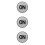 3Pcs Acrylic Game Table On/off Puck Double-Sided Button 9