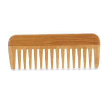 Bamboo Hair Comb AntiStatic Wide Tooth Wooden Comb for Hair Care and Gentle Scalp Massage Style A