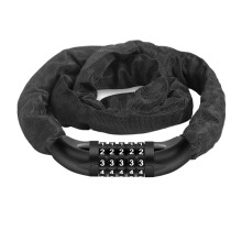 Heavy Duty Bike Chain Lock 74cm AntiTheft Waterproof for Mountain and Road Bicycles Black